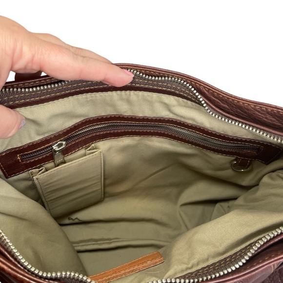 Coronado Brown Leather American Hobo Concealed Carry CCW Purse Shoulder Bag - Picture 7 of 14